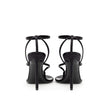 Saint Laurent Black Leather E Raso Sandal