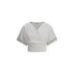 Brunello Cucinelli Buckle-knotted waist Blouse