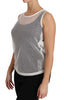 Dolce & Gabbana Elegant White Sheer Sleeveless Top