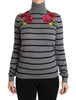Dolce & Gabbana Elegant Embroidered Cashmere-Silk Sweater