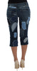 Dolce & Gabbana Chic Blue Patchwork Denim Shorts