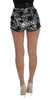 Dolce & Gabbana Sequined High Waist Designer Mini Shorts