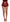 Dolce & Gabbana Red Silk Crystal-Embellished Mini Shorts