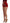 Dolce & Gabbana Red Silk Crystal-Embellished Mini Shorts