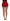 Dolce & Gabbana Red Silk Crystal-Embellished Mini Shorts