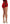Dolce & Gabbana Red Silk Crystal-Embellished Mini Shorts