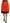 Dolce & Gabbana High-Waist Black & Orange Knee-Length Skirt