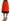 Dolce & Gabbana High-Waist Black & Orange Knee-Length Skirt