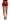 Dolce & Gabbana Red Silk Crystal-Embellished High Waist Shorts