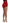 Dolce & Gabbana Red Silk Crystal-Embellished High Waist Shorts