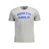 North Sails Gray Cotton Men T-Shirt