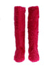 Dolce & Gabbana Elegant Pink Lambskin Fur Boots