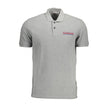 Napapijri Brown Cotton Men Polo Shirt