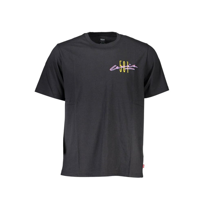 Levi's Black Cotton Men T-Shirt