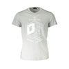 Diesel Gray Cotton Men Short-Sleeve T-Shirt