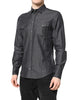 Dolce & Gabbana Gray Cotton Long Sleeves Casual Shirt