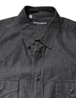 Dolce & Gabbana Gray Cotton Long Sleeves Casual Shirt
