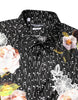 Dolce & Gabbana Black GOLD Floral Embroidery Formal Shirt