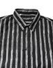 Dolce & Gabbana Black White Striped Cotton Dress Shirt