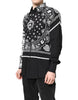 Dolce & Gabbana Black White Bandana Cotton Formal Dress Shirt