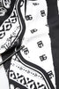 Dolce & Gabbana Black White Bandana Cotton Formal Dress Shirt