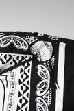 Dolce & Gabbana Black White Bandana Cotton Formal Dress Shirt