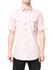 Dolce & Gabbana Pink Short Sleeves Cotton GOLD Casual Shirt