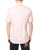 Dolce & Gabbana Pink Short Sleeves Cotton GOLD Casual Shirt