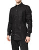 Dolce & Gabbana Black GOLD Cotton Dress Formal Shirt