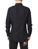 Dolce & Gabbana Black GOLD Cotton Men Dress Formal Shirt