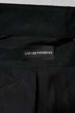 Emporio Armani Black Cotton Long Sleeves Men Formal Dress Shirt