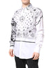 Dolce & Gabbana White Black Bandana MARTINI Formal Shirt