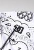 Dolce & Gabbana White Black Bandana MARTINI Formal Shirt