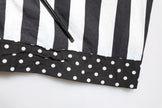 Dolce & Gabbana Black White Stripe Button Down Casual Shirt