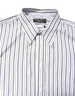 Dolce & Gabbana White Black Stripe Button Down Casual Shirt