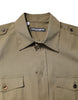 Dolce & Gabbana Brown Cotton Stretch Casual Long Sleeves Shirt