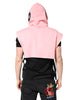 Dolce & Gabbana Pink Cotton Hooded Men Sportswear Vest Sweater