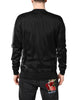 Dolce & Gabbana Black Logo Knitted Crewneck Pullover Sweater