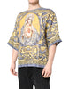 Dolce & Gabbana Multicolor Religious Print Round Neck T-shirt