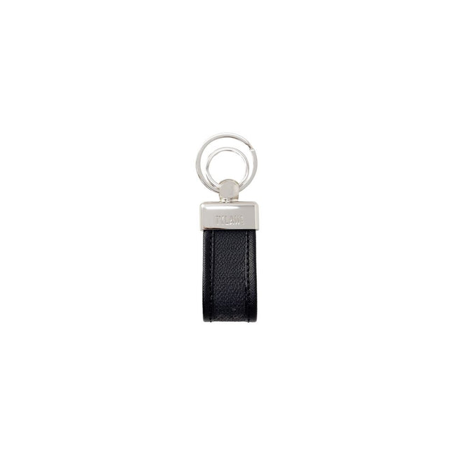 Alviero Martini Prima Classe Black Leather Keychain