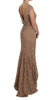 Dolce & Gabbana Elegant Pink Floral Lace Maxi Dress