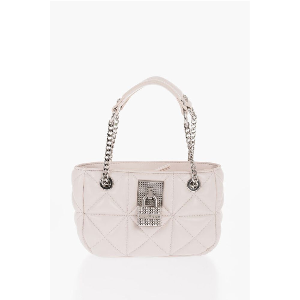 John Richmond Quilted Faux Leather LAZARO Shoulder Bag