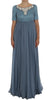Dolce & Gabbana Elegant Crystal-Embellished Silk Gown