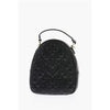 Moschino Love Quilted Faux Leather Mini Bag with Golden Details