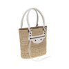 Balenciaga Le City small straw Shoulder Bag