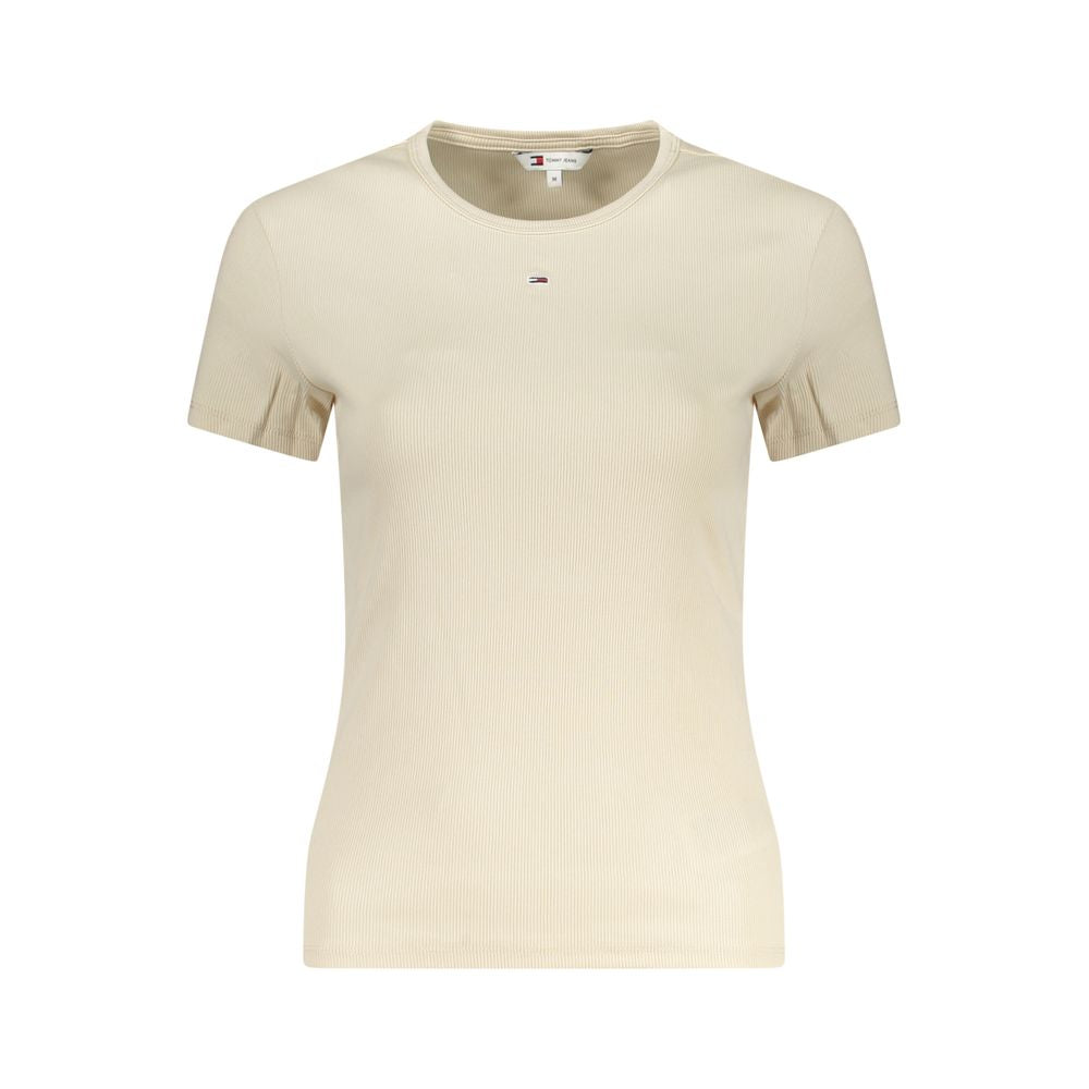 Tommy Hilfiger Beige Cotton Women T-Shirt