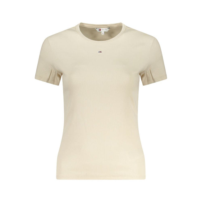 Tommy Hilfiger Beige Cotton Women T-Shirt