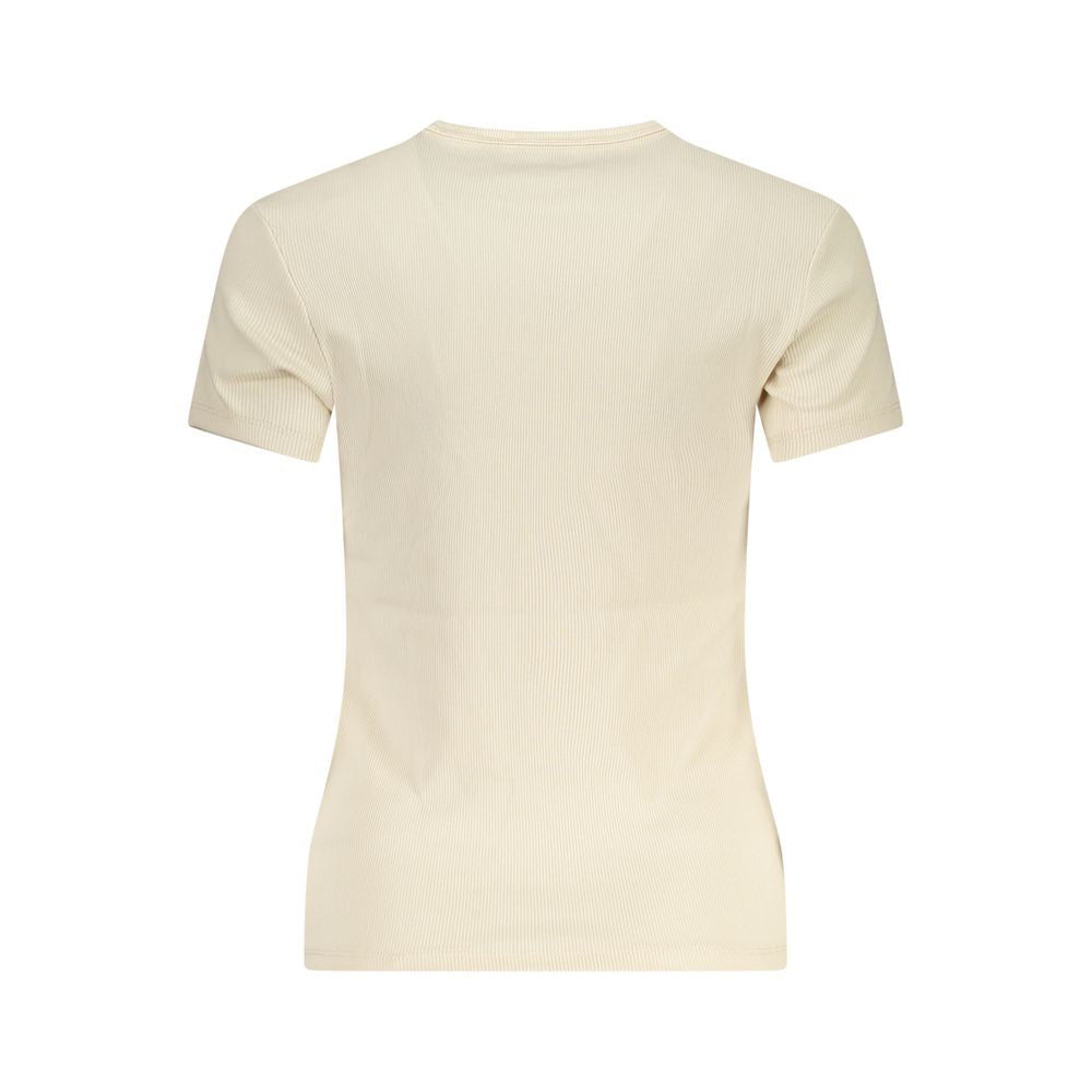 Tommy Hilfiger Beige Cotton Women T-Shirt