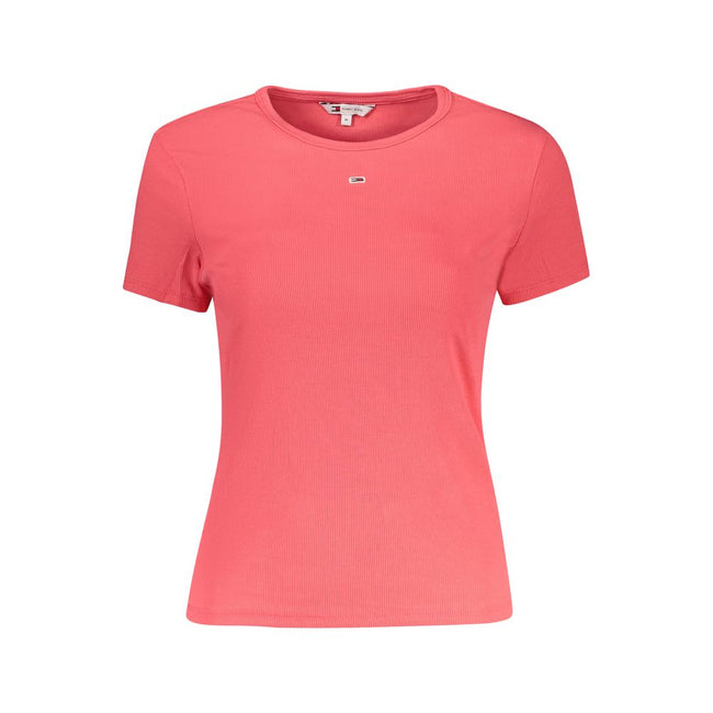 Tommy Hilfiger Pink Cotton Women T-Shirt