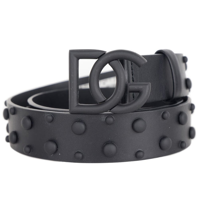 Dolce & Gabbana Black Calfskin Belt